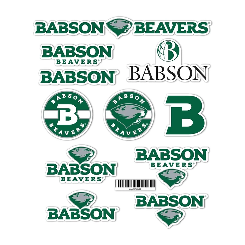 Logo sticker decal Babson Merch college merch